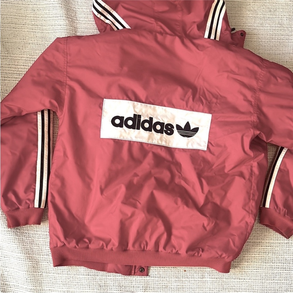 Adidas Maroon Jacket with Bold Logo